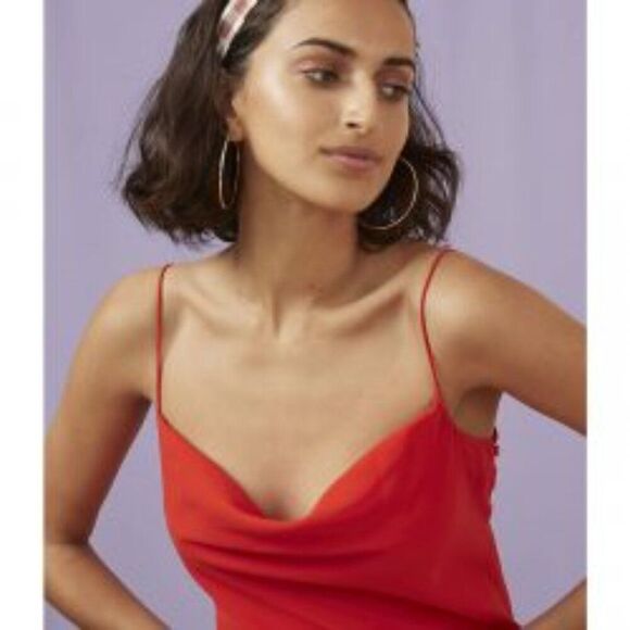 Finders Keepers Nostalgia Midi Slip Dress 20190362 Women's Red Size 8 NWT - Picture 6 of 16